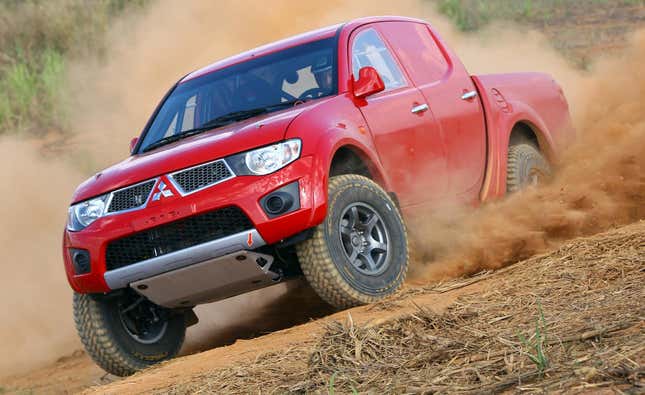 Image for article titled Give It Up For The 2006 Mitsubishi L200, The Toy Truck That Helped Mitsubishi Conquer Dakar