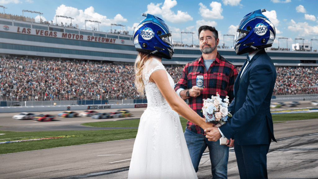 Speedy NASCAR Pit Stop Wedding Is Pure Las Vegas