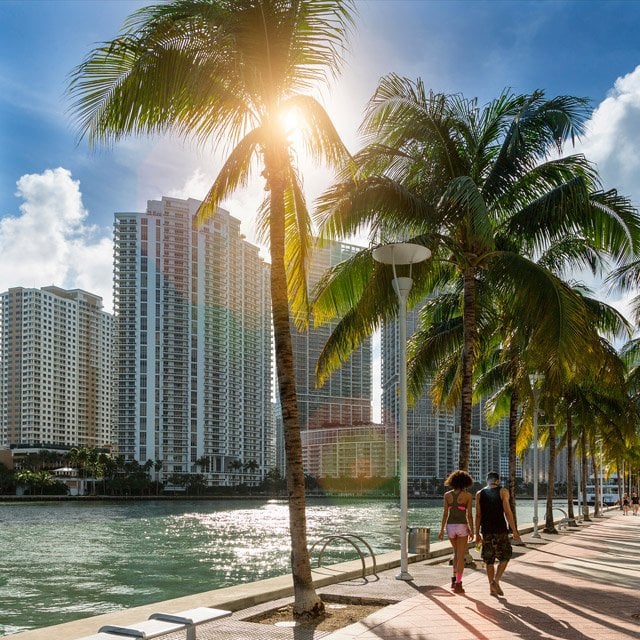 Miami Beach in Florida