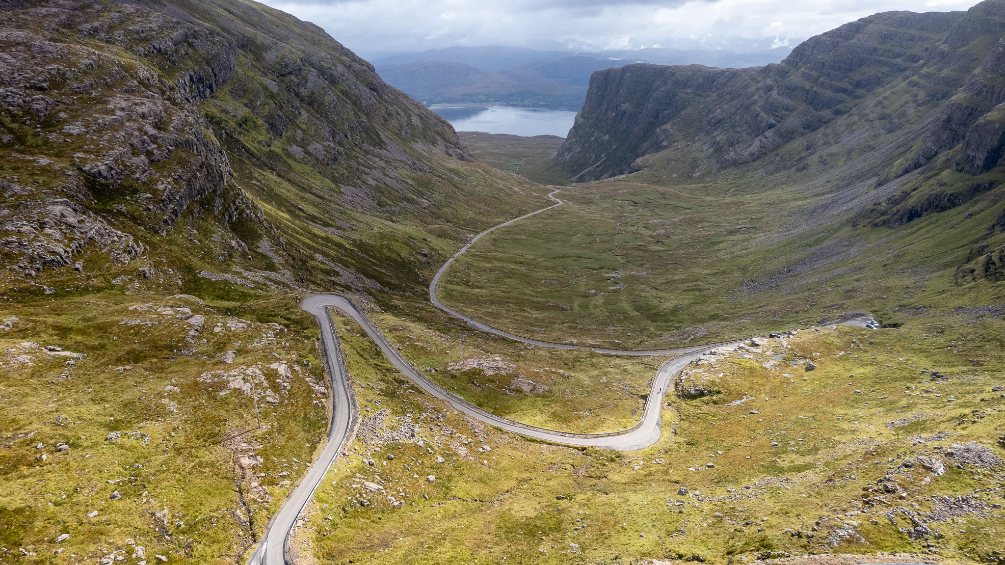 Aerial image of the North coast 500