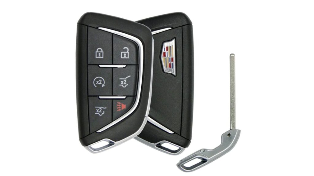 Alleged Cadillac Celestiq key fob looks like any other Cadillac key fob