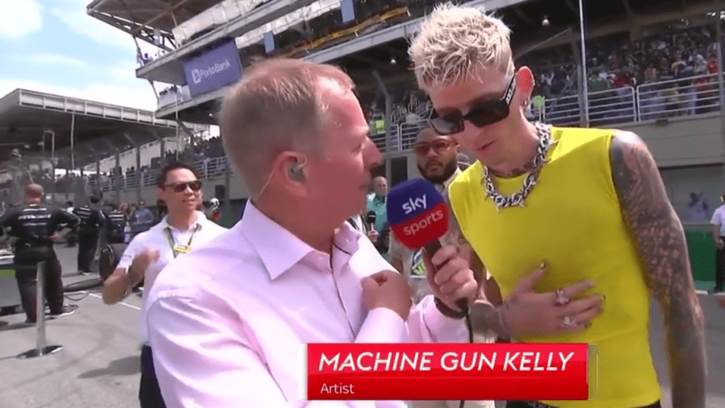 Machine Gun Kelly Knows Exactly How To Deal With Martin Brundle