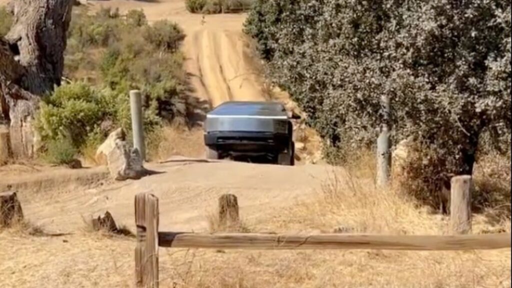 New videos of Cybertruck off-roading appear to show it struggling