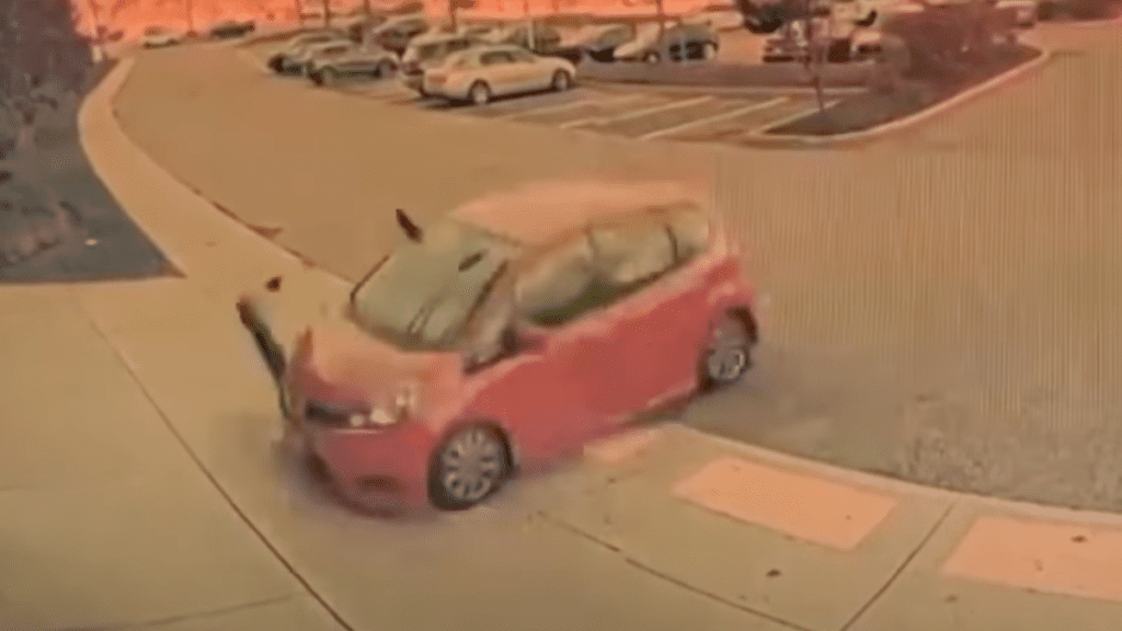 Out-Of-Control Honda Fit Smashes Into Massachusetts Building At Highway Speed