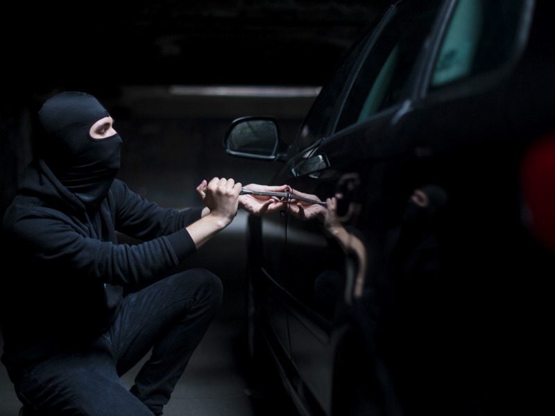 Picking the lock of a car