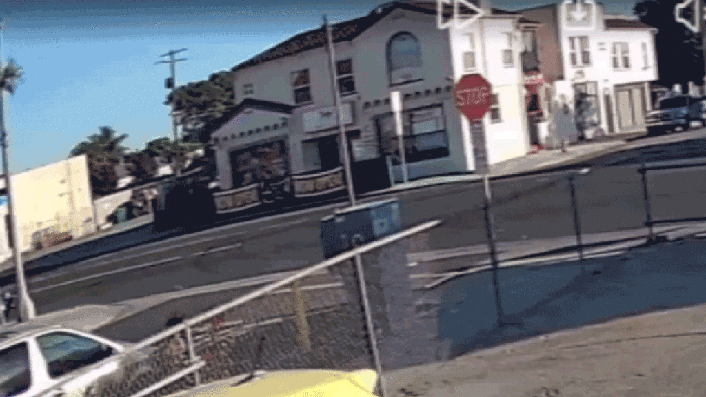 Watch A Charger Get Punted Into A Restaurant By A Long Beach City Bus