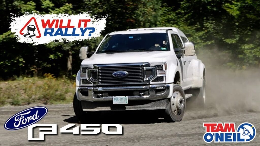 Watch A Ford F-450 Super Duty King Ranch Dually Rally Its Gigantic Heart Out