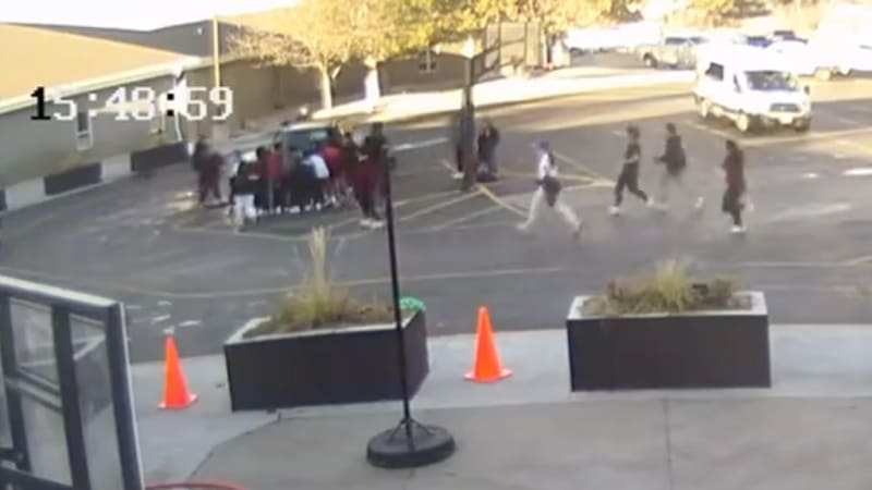 Watch as students lift a car off a mother and children pinned beneath it