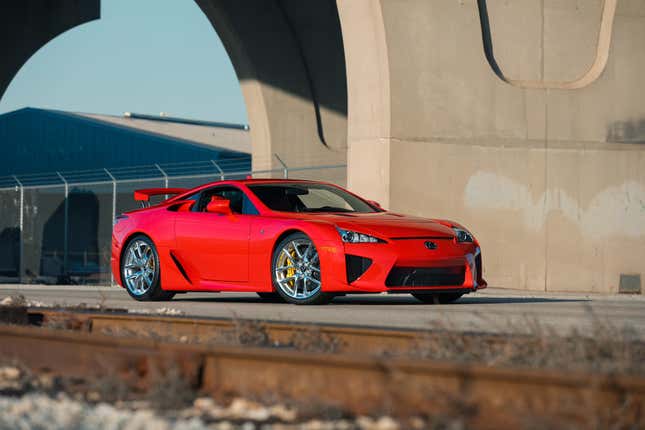 Image for article titled Millionaires, Go Bid On The Reddest Lexus LFA You&#39;ve Ever Seen