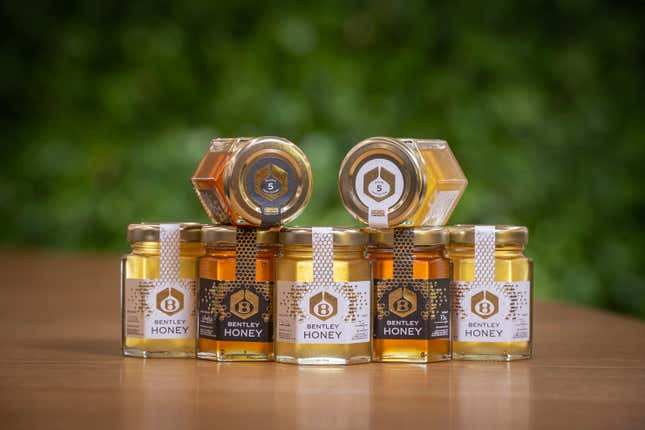 Bentley's honey jars