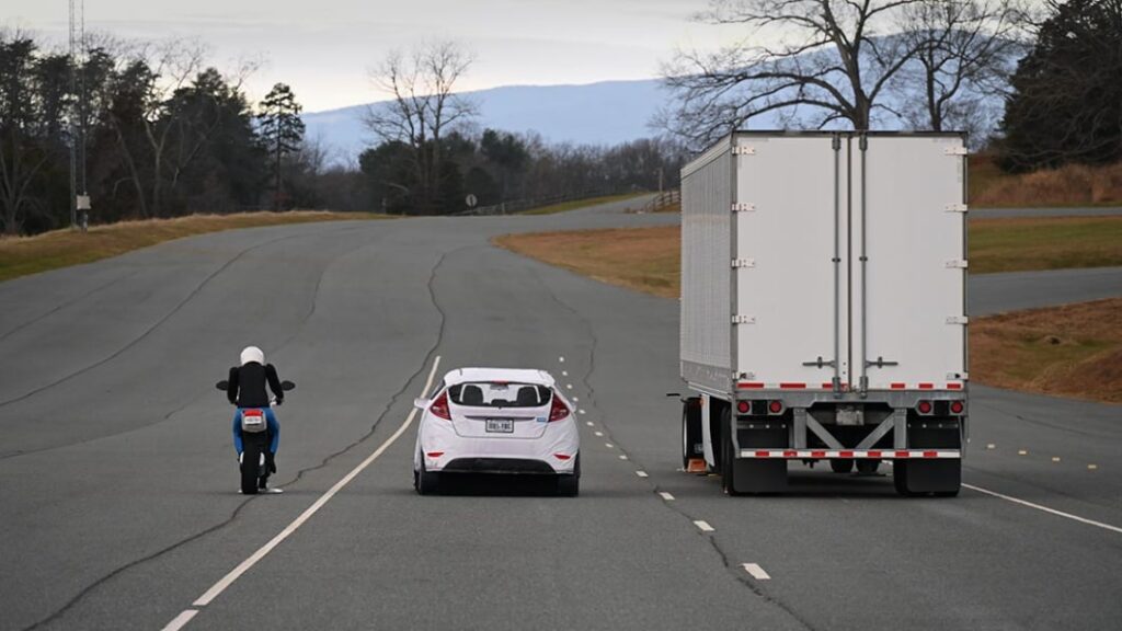 IIHS: Crash prevention systems need to be better at avoiding motorcycles, trucks