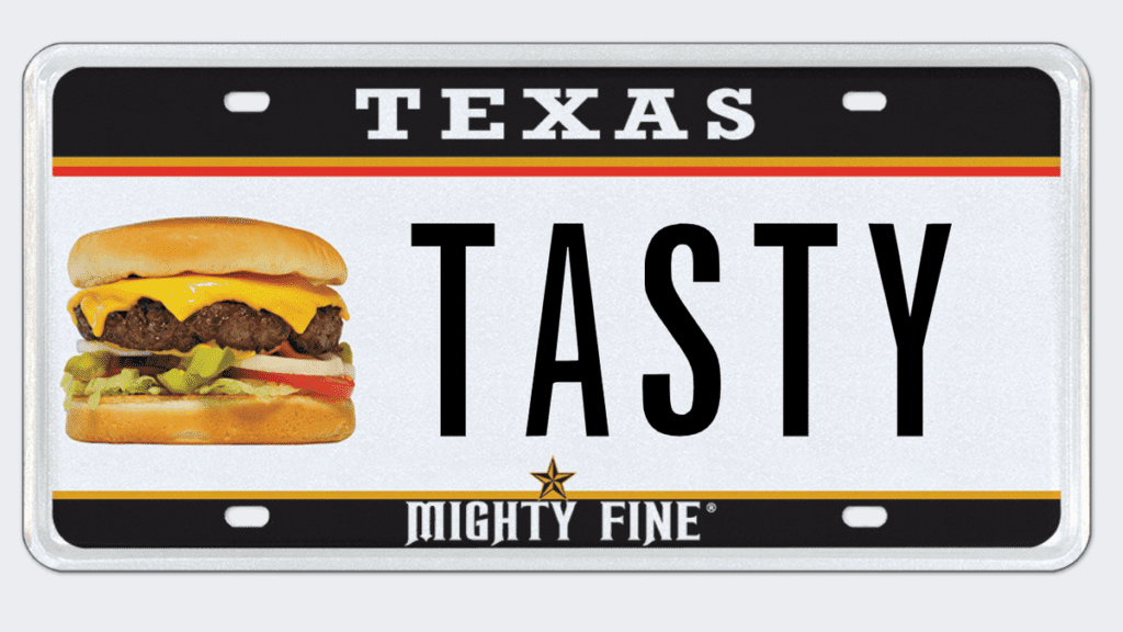 Texans Can Get A License Plate With A Cheeseburger On It