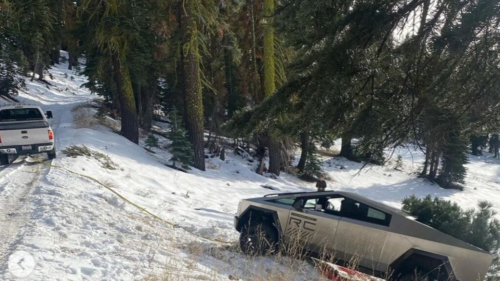 U.S. Forest Service says stuck Tesla Cybertruck viral video is a learning opportunity