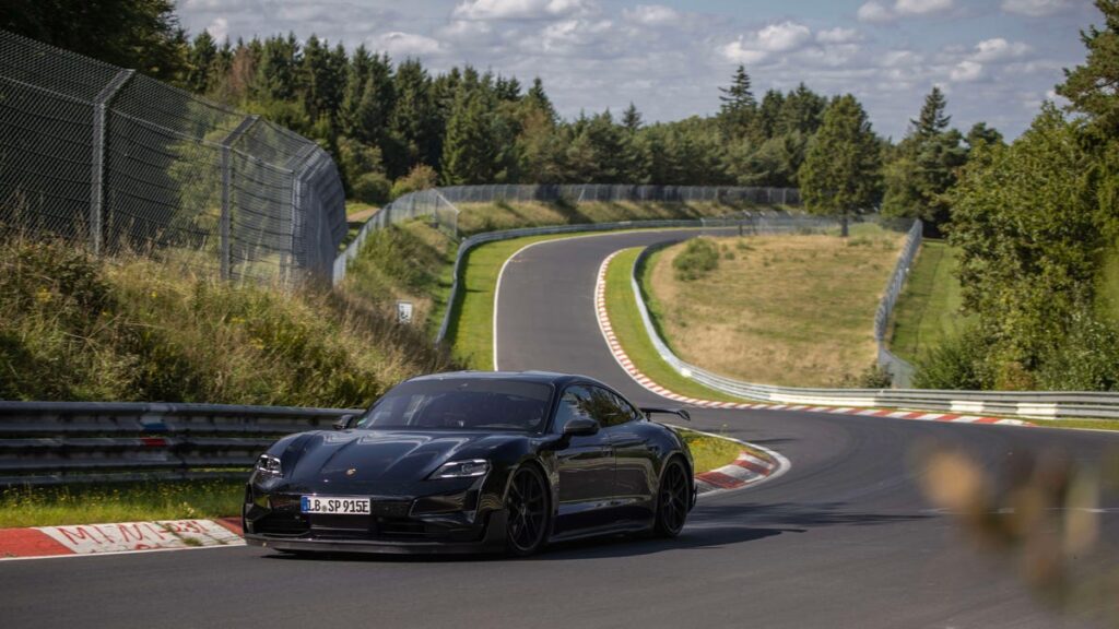 Porsche Unveiled Its Track-Focused Taycan With A Nürburgring Lap Record