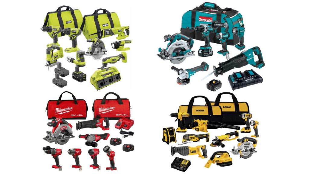 Discover savings on viral Milwaukee, DeWalt, Ryobi, and Makita tool kits – up to $230 off