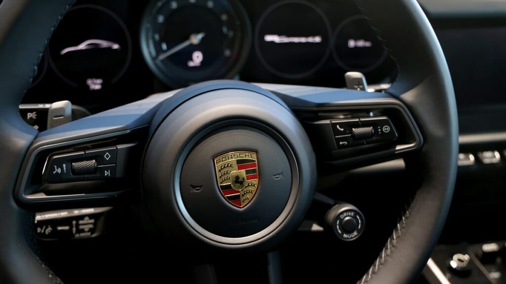 There's A Typo On The Dash Of The Porsche 911