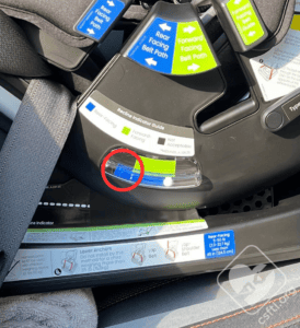 Britax Poplar recline angle indicator