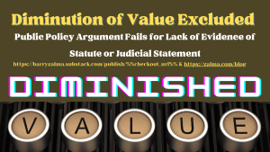 Diminution of Value Excluded