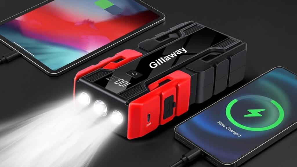 This car jump starter holds up to 50 jumps on a single charge for under $40