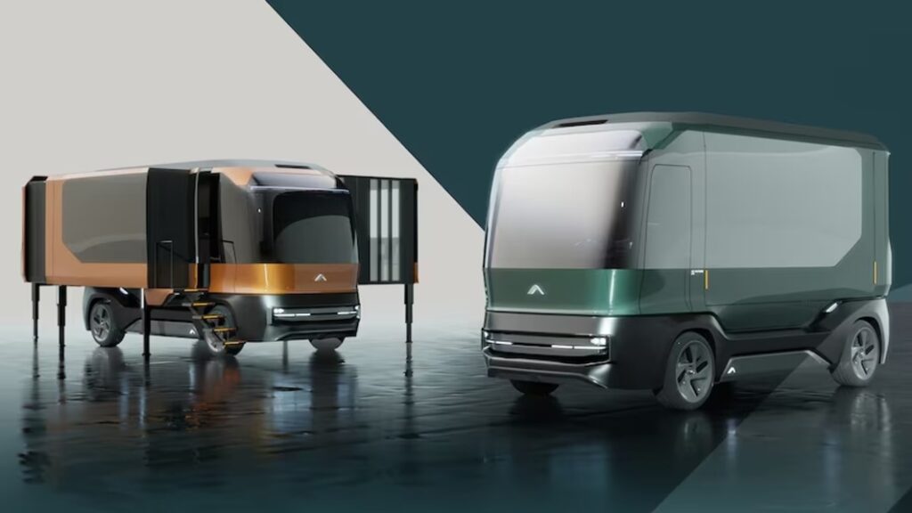 AC Future eTH revealed at CES is an expanding camper designed by Pininfarina