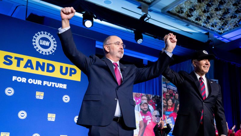 Biden and UAW's Fain: a timeline to the union's 2024 endorsement