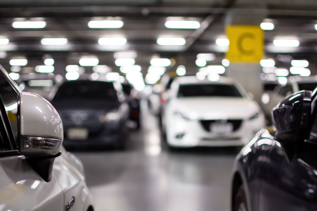 Cars in UK car park