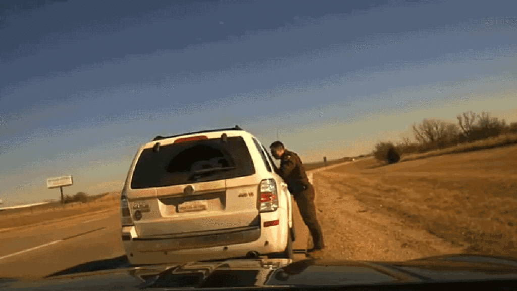 Driver Smashes Into An Oklahoma Highway Patrolman During A Traffic Stop