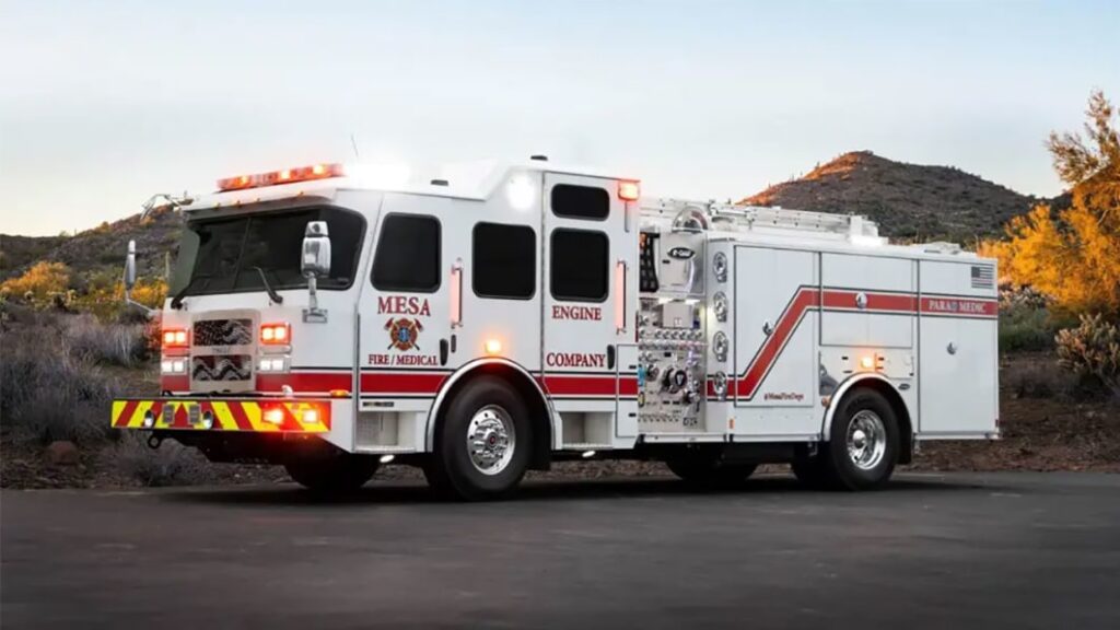 Mesa, Arizona, receives first pure battery-electric fire truck in the U.S.