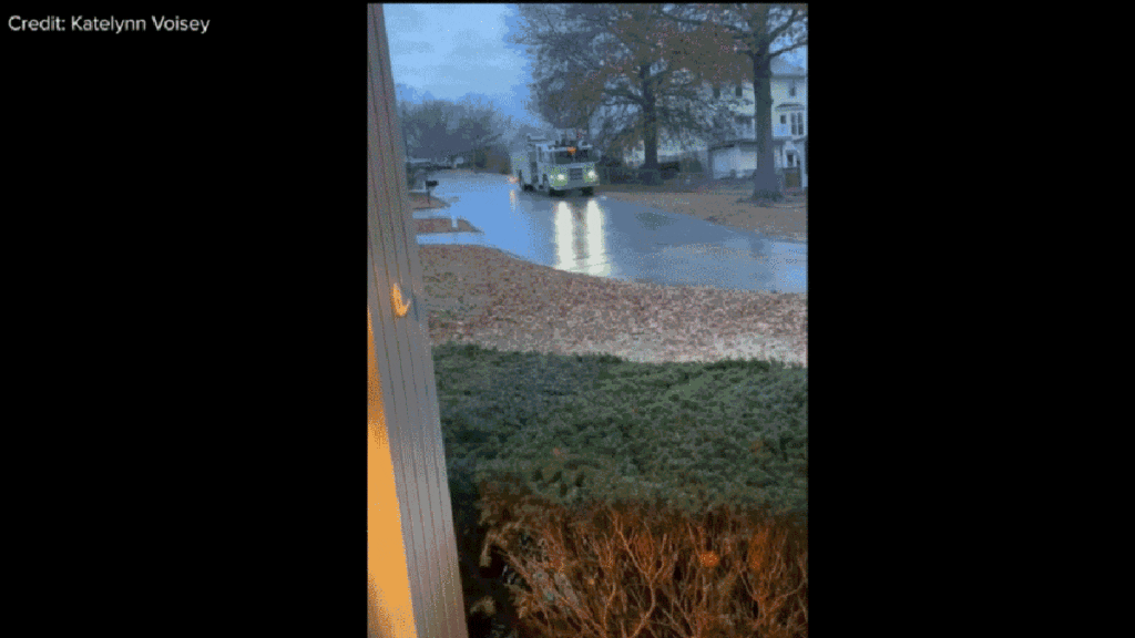 Watch A Fire Truck Spin Out And Slide On An Icy Road In Missouri Neighborhood