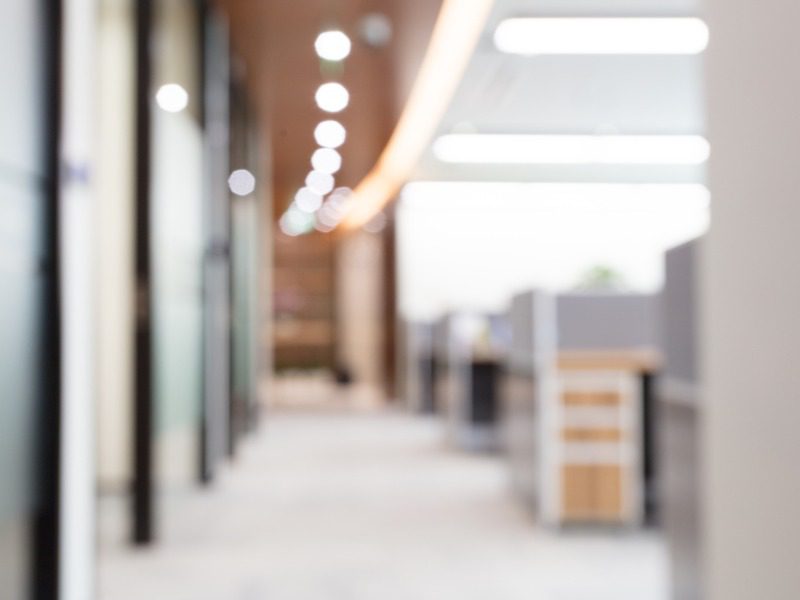 Blurred office interior