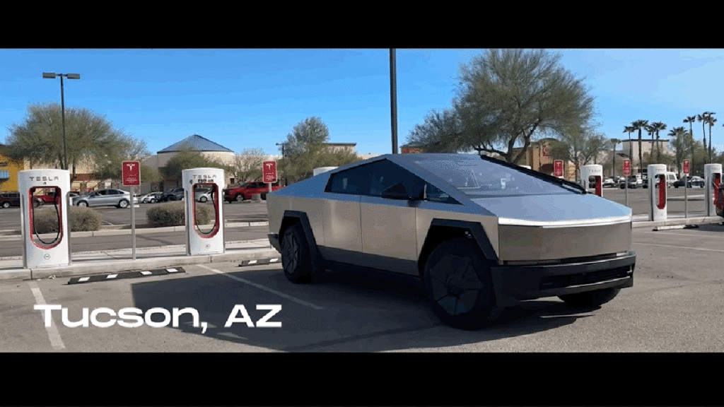 YouTuber Takes Tesla Cybertruck On Cross-Country Roadtrip, Stops 12 Times To Charge Over 1,340 Miles