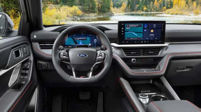 Image for article titled 2025 Ford Explorer Explorer Comes With What Every Car Needs--It&#39;s Own Gaming System