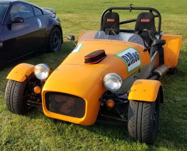 Image for article titled This Motorcycle-Powered Lotus Seven Clone Might Be Worth A Crash Diet