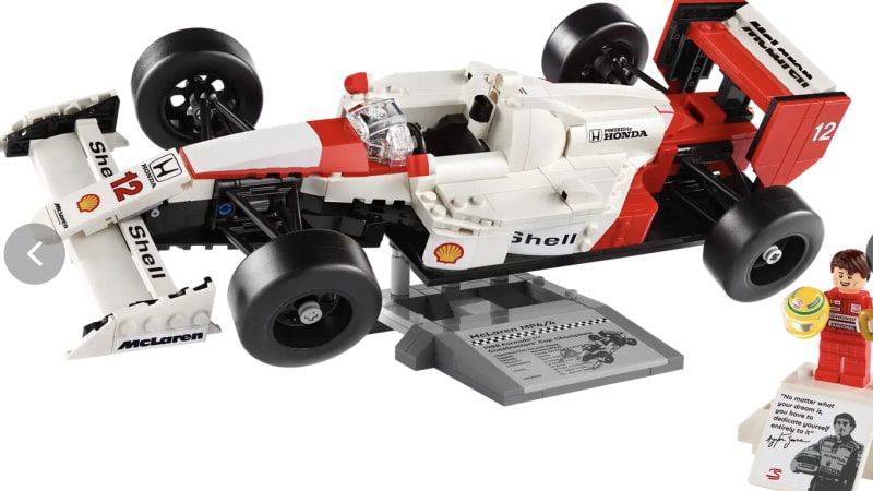 Ayrton Senna's famous Formula 1 McLaren racer receives the Lego treatment