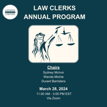 CDL – Law Clerks Annual Program