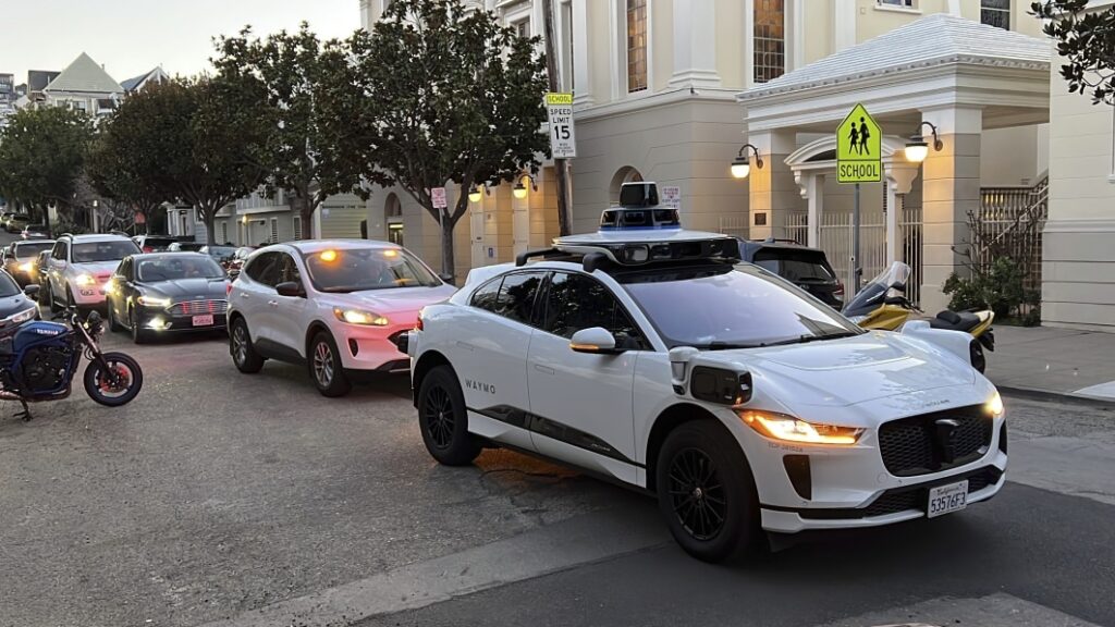 Driverless Waymo car hits cyclist in San Francisco