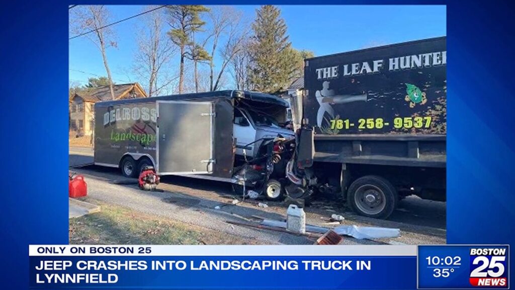 Teen Driver Perfectly Plows Their Jeep Into The Back Of A Box Trailer