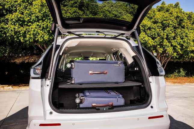 Cargo area of a white 2025 Honda CR-V e:FCEV