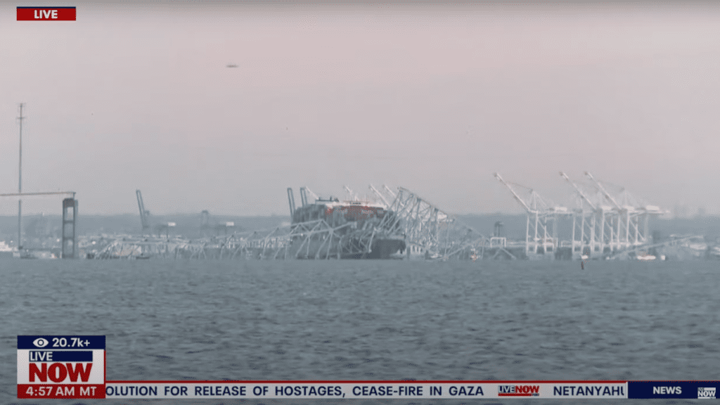 Baltimore Bridge Collapses After Collision With Cargo Ship