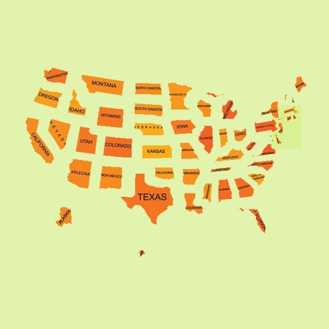 A USA map