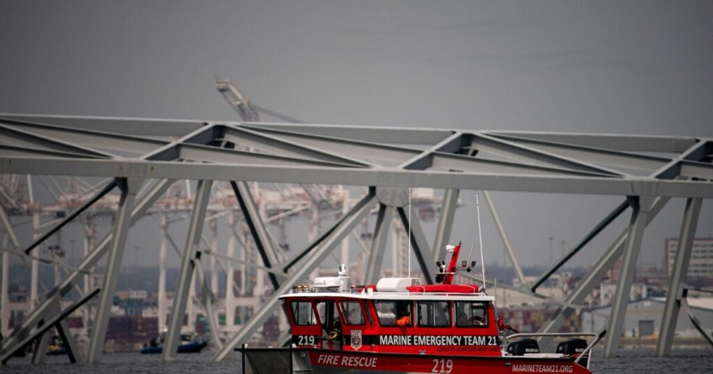 Key Bridge in Baltimore collapses after being hit by a tanker