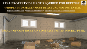 Real Property Damage Required for Defense