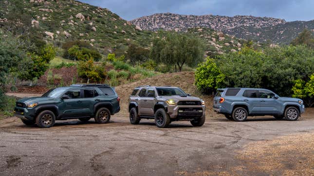 Three 2025 Toyota 4Runners