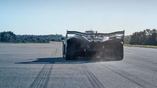 Rear view of a Bugatti Bolide