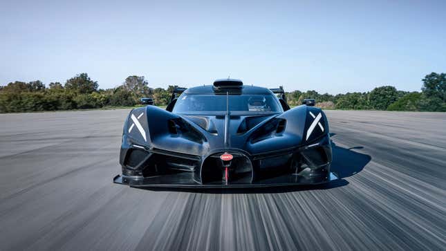 Front end of a Bugatti Bolide