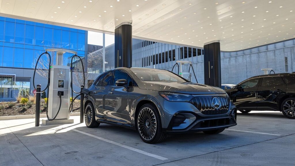 Mercedes' New Charging Hub Delivers The Comfortable, Convenient Charging Experience We Deserve