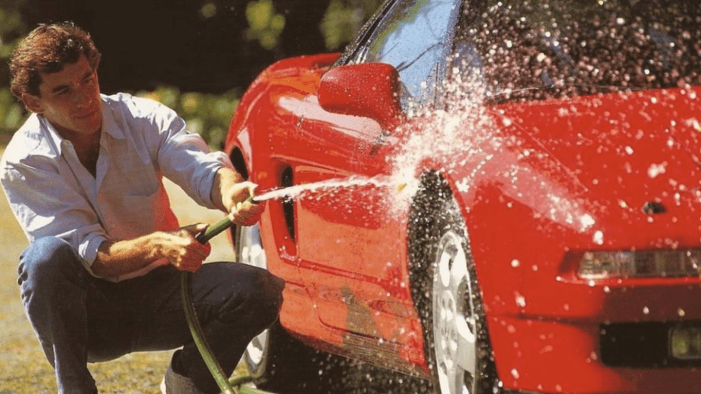 Ayrton Senna's flaming-red NSX is for sale for more than $600,000