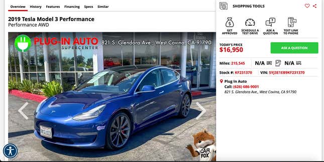 Image for article titled You Can Already Buy A Tesla For $25,000, They&#39;re Just Used