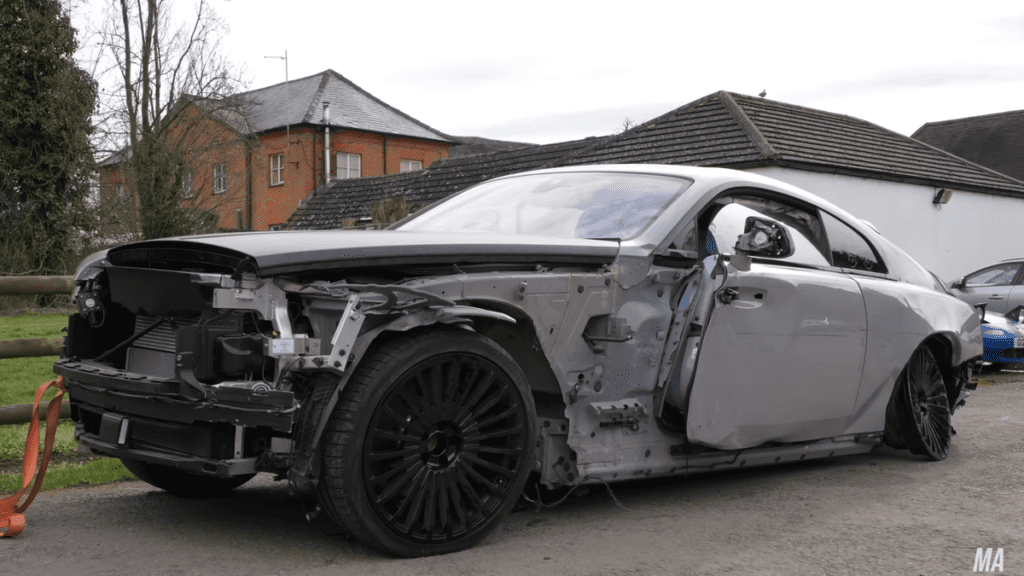 This Wrencher Is Trying To Save This Totaled $880,000 Custom Rolls Royce