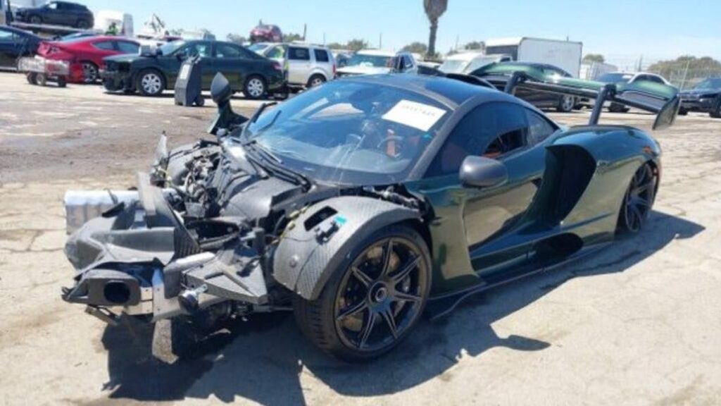 You Should At Least Bid On This Special McLaren Senna Wrecked By A YouTuber